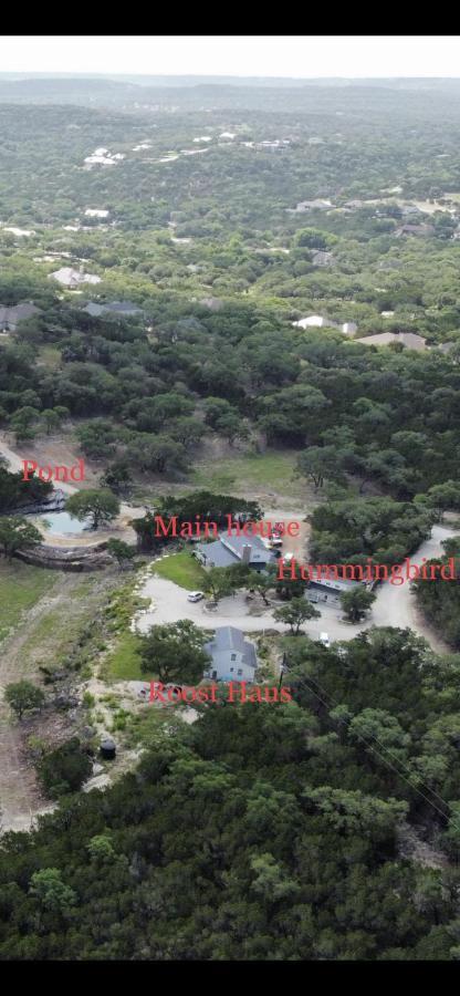 Hummingbird Haus - Hill Country Views On 20 Acres With Firepit Villa Spring Branch Exteriör bild